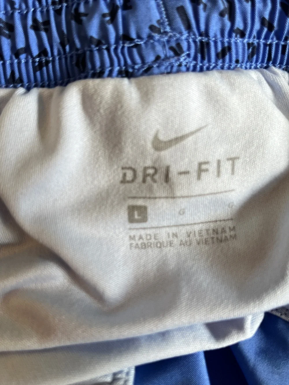 Nike Youth Blue and White Athletic Shorts